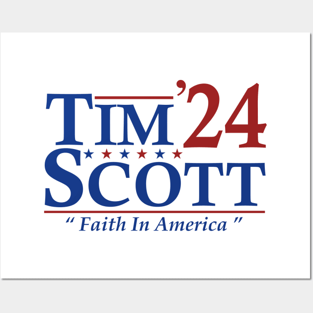 Tim Scott For President 2024 Wall Art by AnKa Art